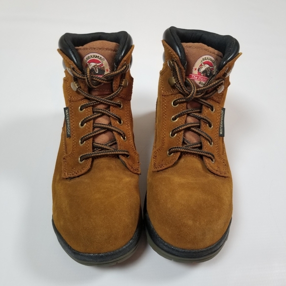 Brahma Suede Leather Waterproof Boots Size 6 - Picture 3 of 9